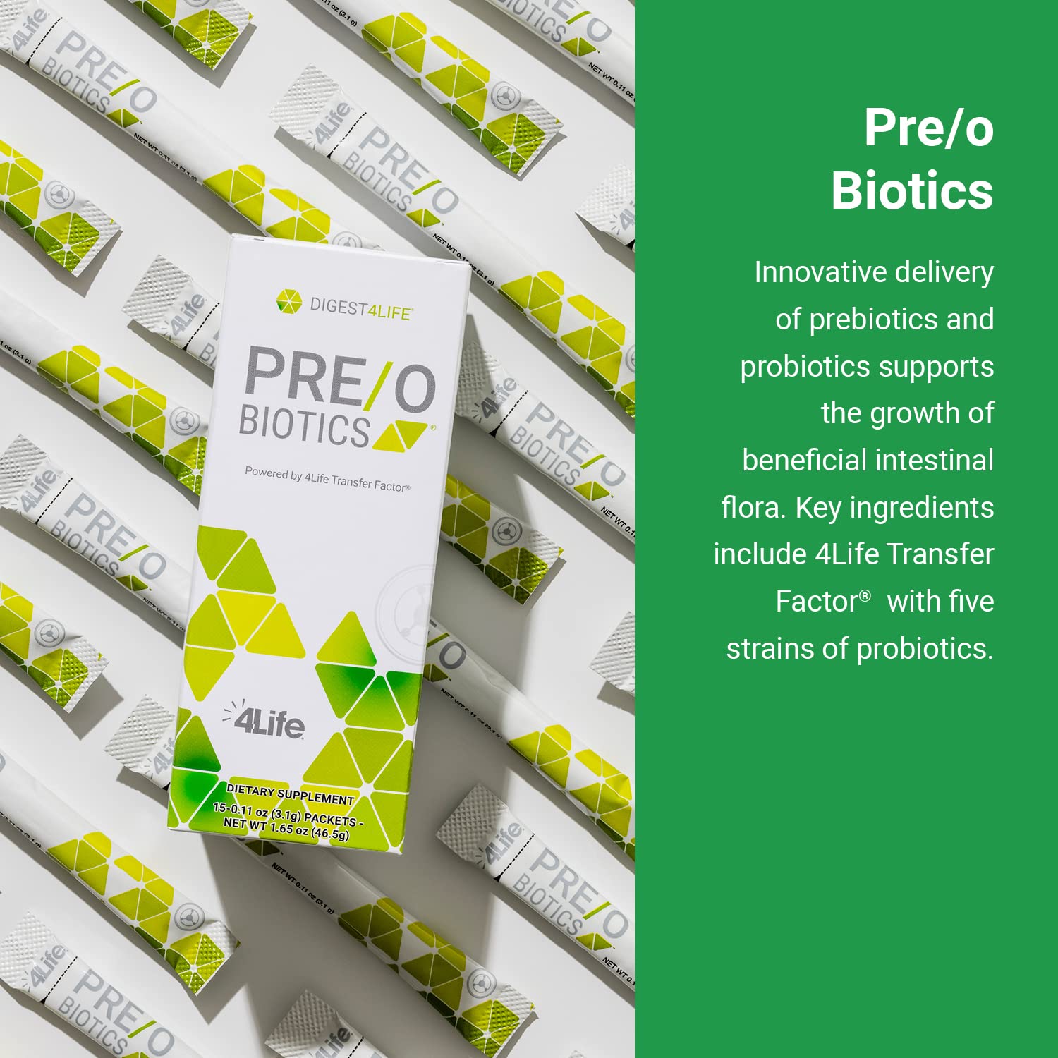 15 packets of Pre/o Biotics sachets