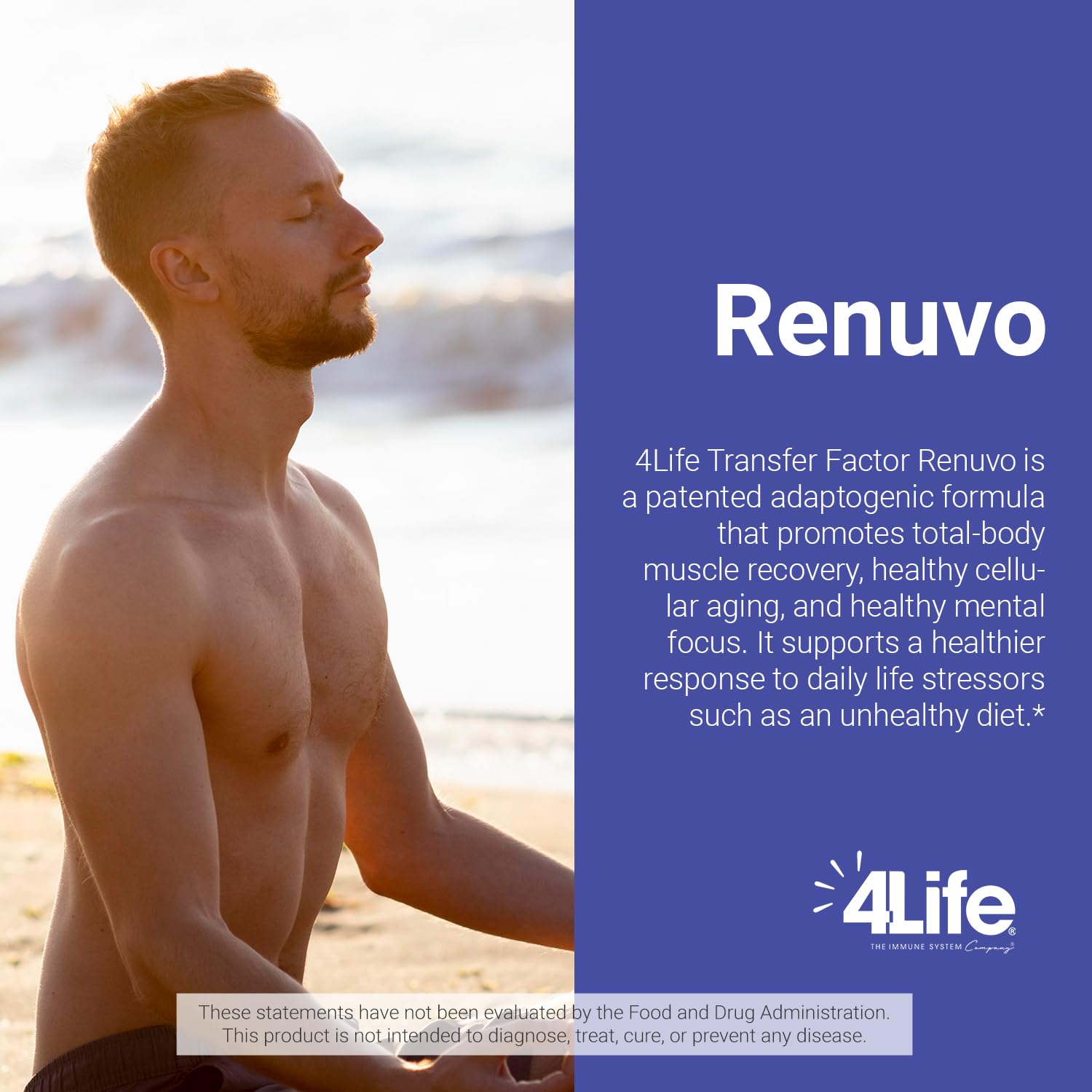 4Life Transfer Factor Renuvo product label close-up