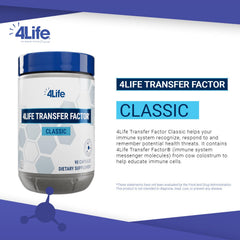 Ingredient list highlighting cow colostrum-derived Transfer Factor