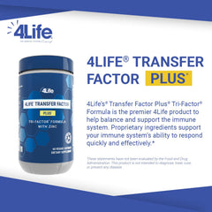 4Life Transfer Factor Plus mushroom blend capsules shown for balanced immune support.