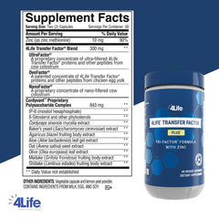 4Life Transfer Factor Plus zinc capsules ready for daily immune nourishment.