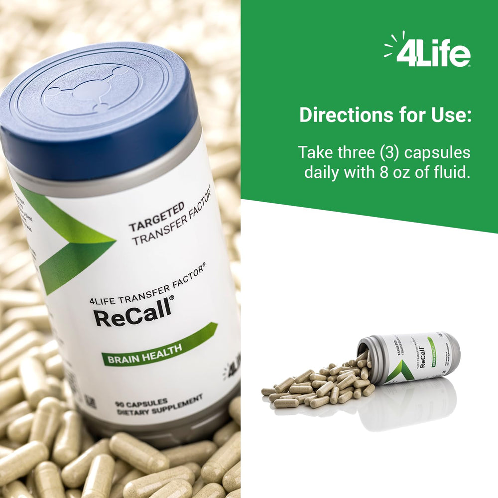 Box packaging of 4Life Recall with serving information