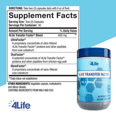 4Life Tri-Factor capsules for convenient daily supplementation