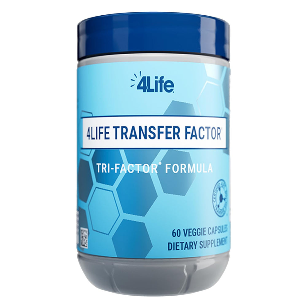 Bottle of 4Life Transfer Factor Tri-Factor Formula with 60 veggie capsules