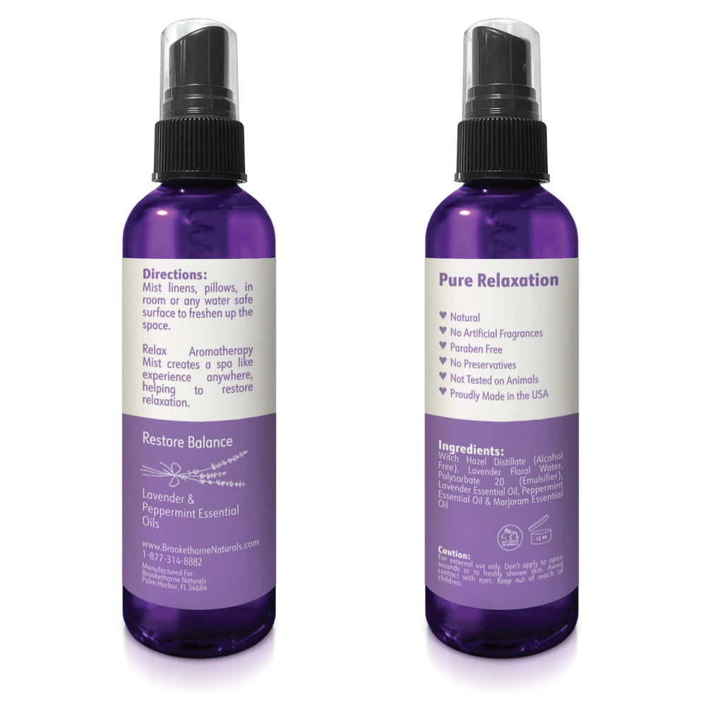 Close-up of the 4oz Relax Lavender Sleep Spray bottle