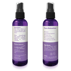 Close-up of the 4oz Relax Lavender Sleep Spray bottle