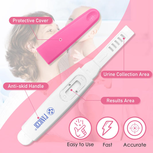 Rose red test kit with individually packed test strips