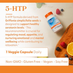 5-HTP serotonin support concept image