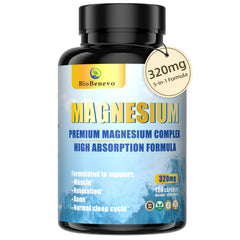 Bottle front label of 5-in-1 Magnesium Complex