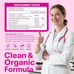 Ingredients panel for 5-in-1 Magnesium Glycinate Gummies