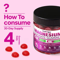 Vegan and non-GMO label on magnesium gummies