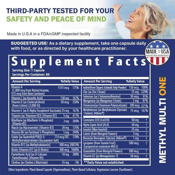 5-MTHF folate illustration for methylated vitamin