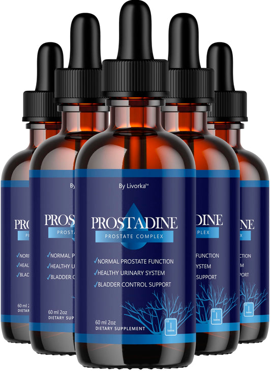 Prostadine Drops 5-pack bottles – front view