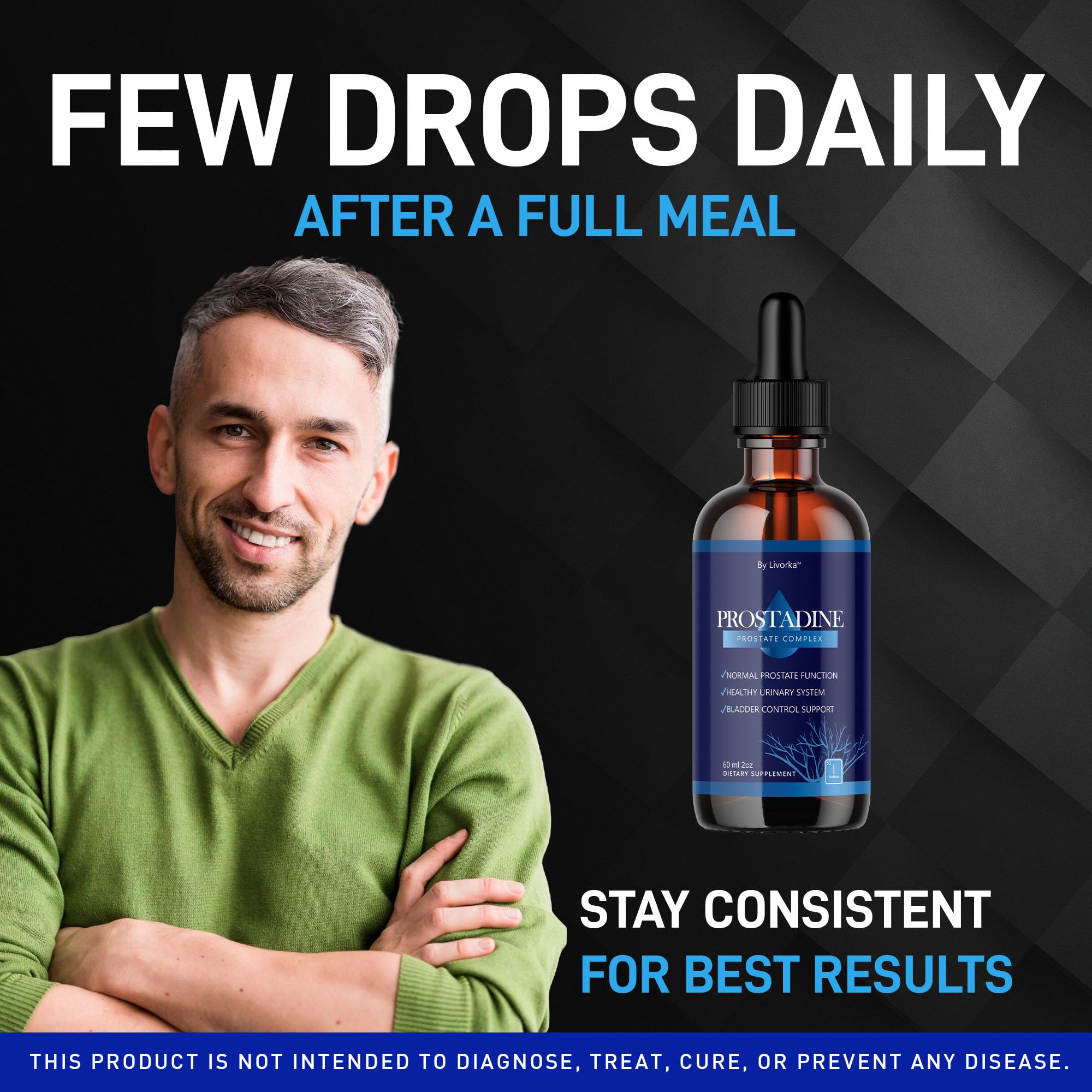 Prostadine Supplement bottle with dropper