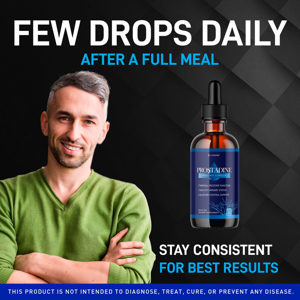 Prostadine Supplement bottle with dropper