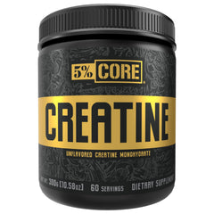 5% Nutrition Core Creatine bottle label