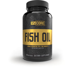 5% Nutrition Core Fish Oil bottle with 120 softgels