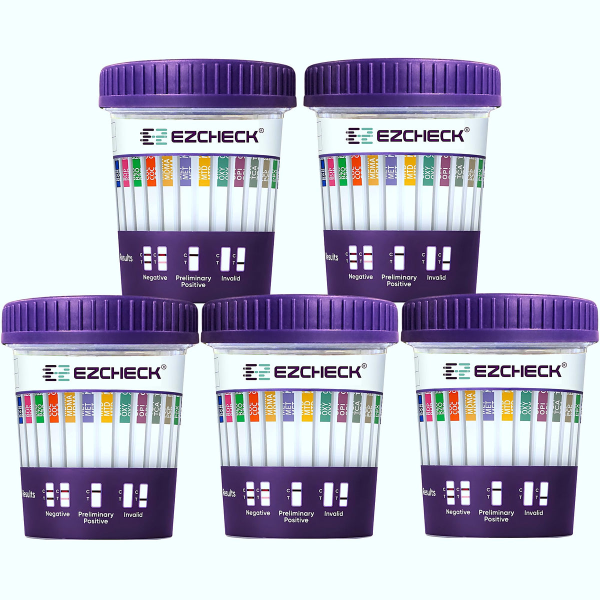 EZCHECK 14-Panel Urine Drug Test Cup – front view