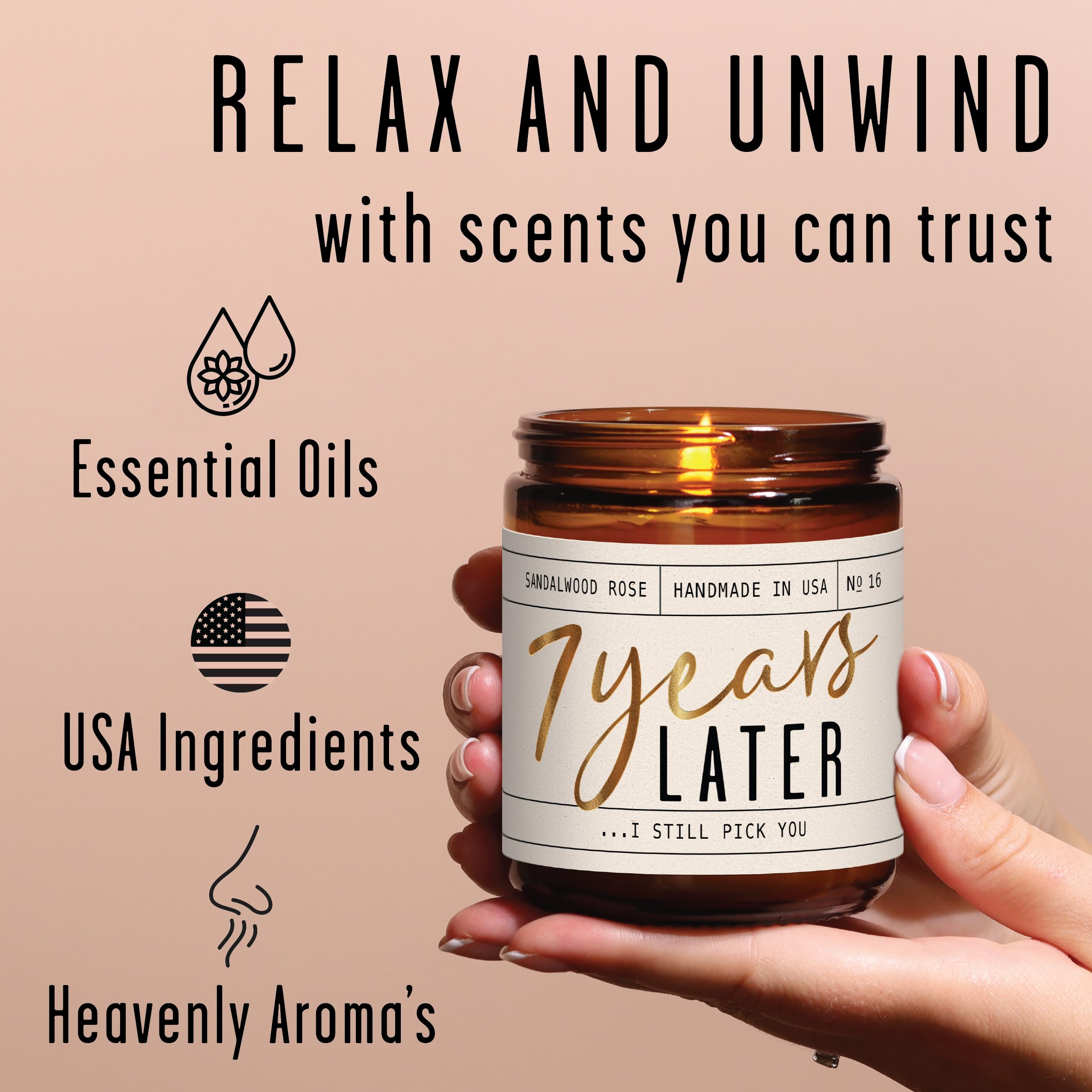 Candle showing 50-hour burn time