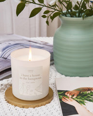 9oz candle with estimated 50-hour burn time