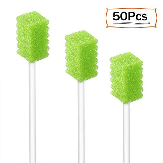 Sponge tip and paper rod dental swabstick