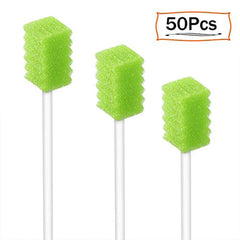 Sponge tip and paper rod dental swabstick
