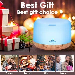 Diffuser set up in living room for home spa ambiance