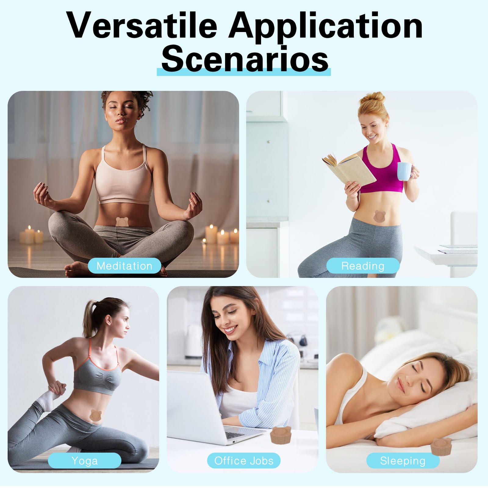 Self-adhesive patch ready for application