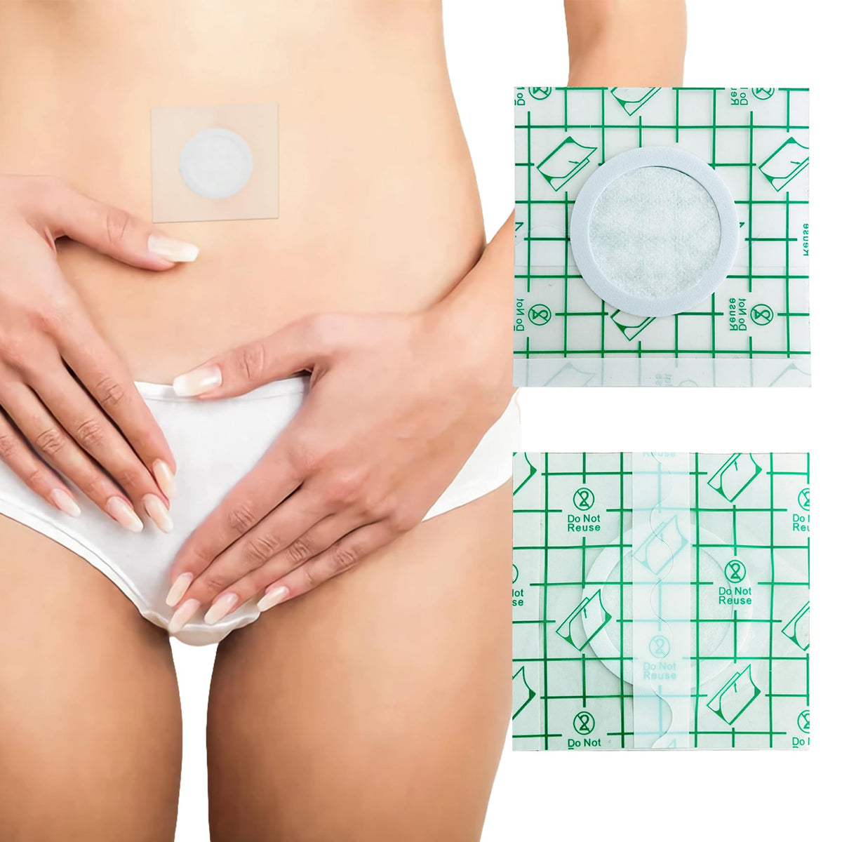 Ultra-thin skin-friendly castor oil patch with adhesive