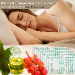 Anti-leak bottom layer of castor oil pack wrap