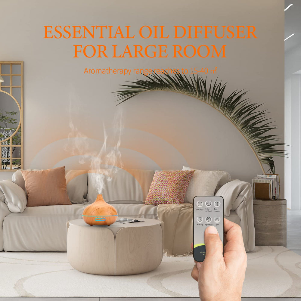 Complete aroma diffuser set with essential oils