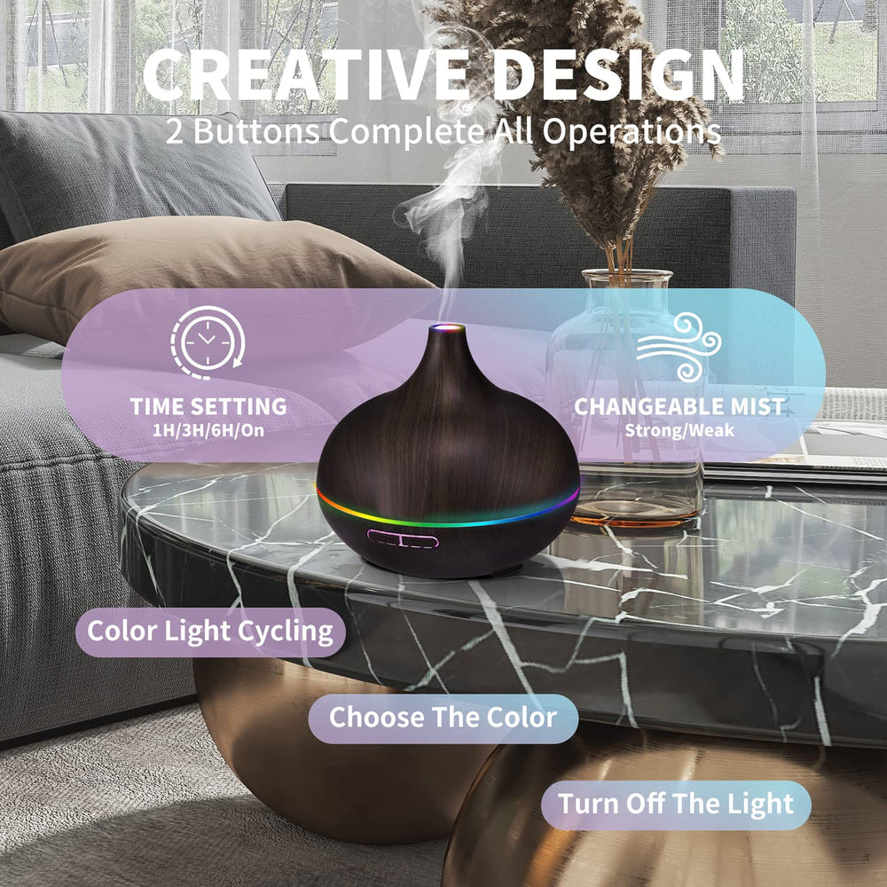 Ambient night light feature on the diffuser