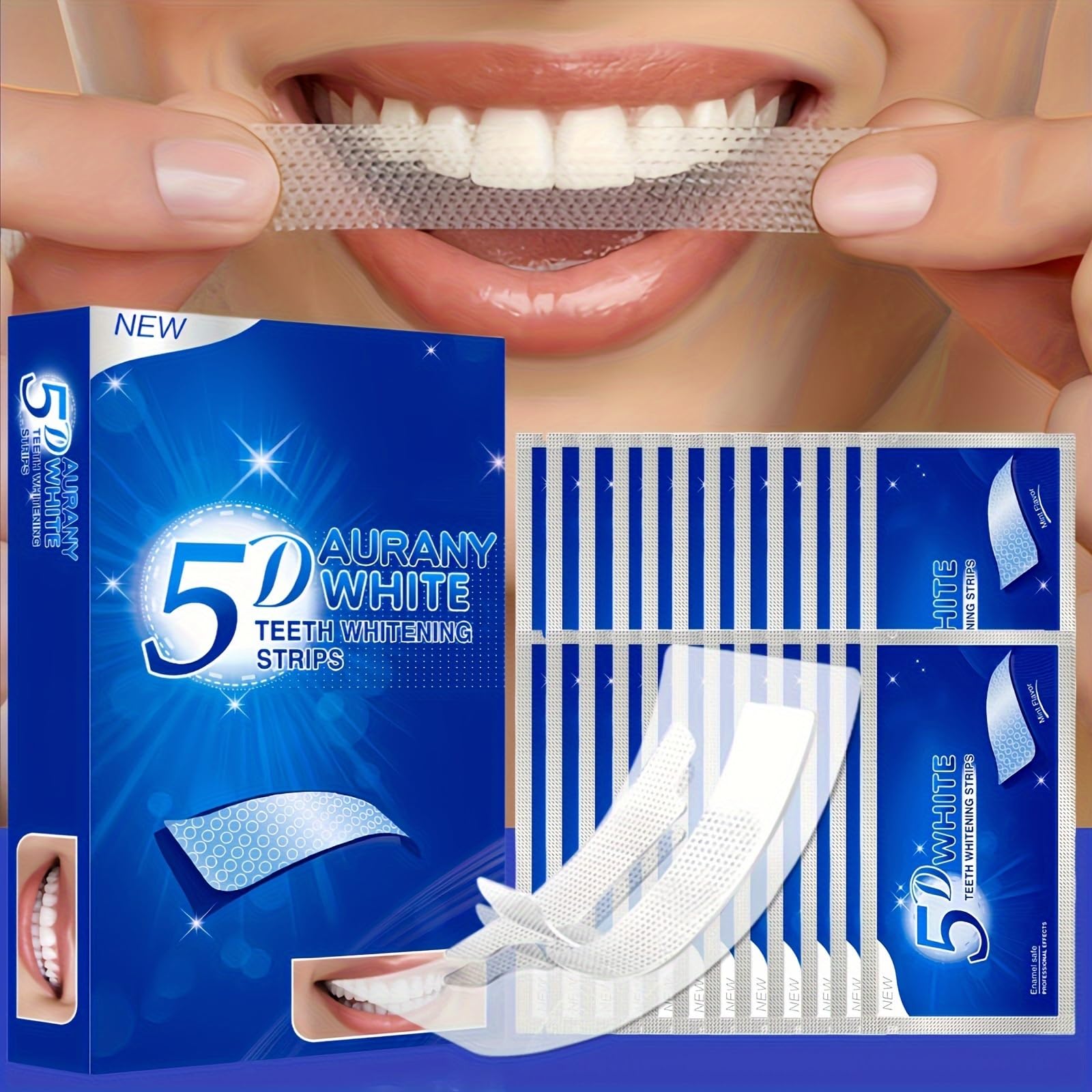 Hero image of 5D Sensitive Teeth Whitening Strips product