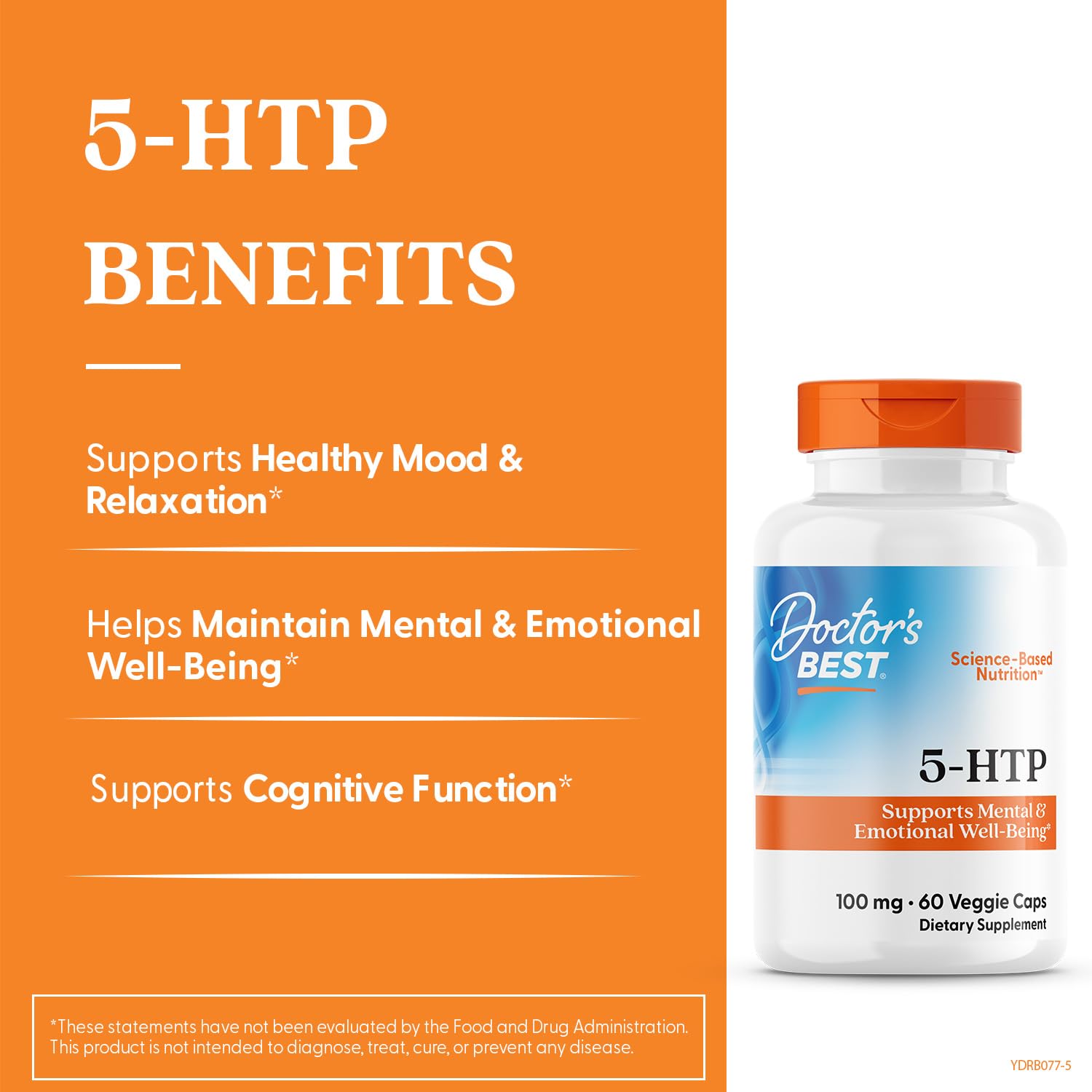 Illustration of serotonin mood support from 5-HTP