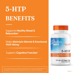 Illustration of serotonin mood support from 5-HTP