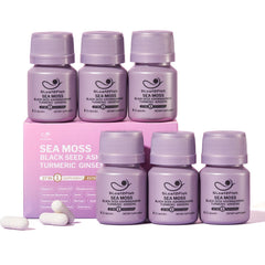 5Loaf2Fish sea moss capsule bottle with 72 veggie capsules
