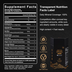 5Loaf2Fish Shilajit Gummies foil seal emphasizes freshness and tamper-evidence