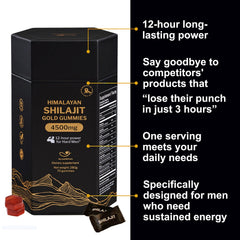 5Loaf2Fish Shilajit Gummies ingredients panel shows mineral-rich formula
