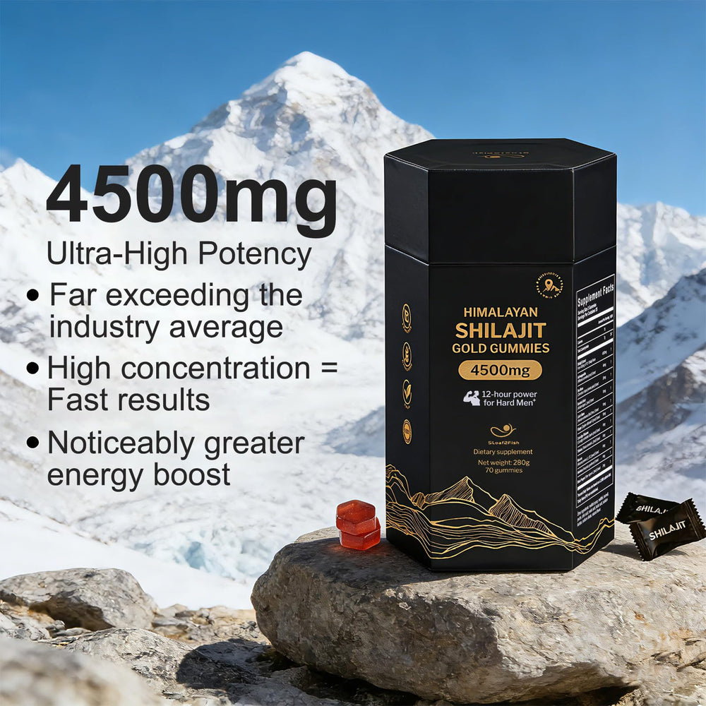 5Loaf2Fish Shilajit Gummies label closeup highlighting Himalayan resin quality