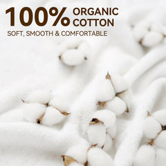 Close-up of soft, thick organic cotton flannel material