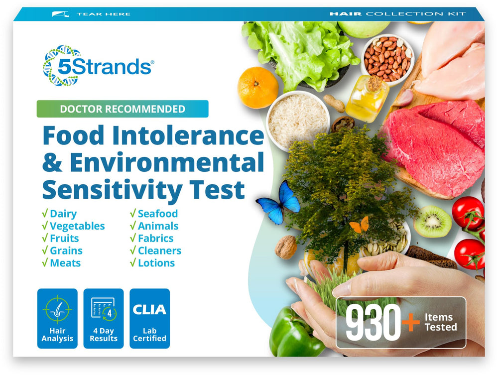 5Strands hair-sample collection enables at-home testing for personalized gut insights.