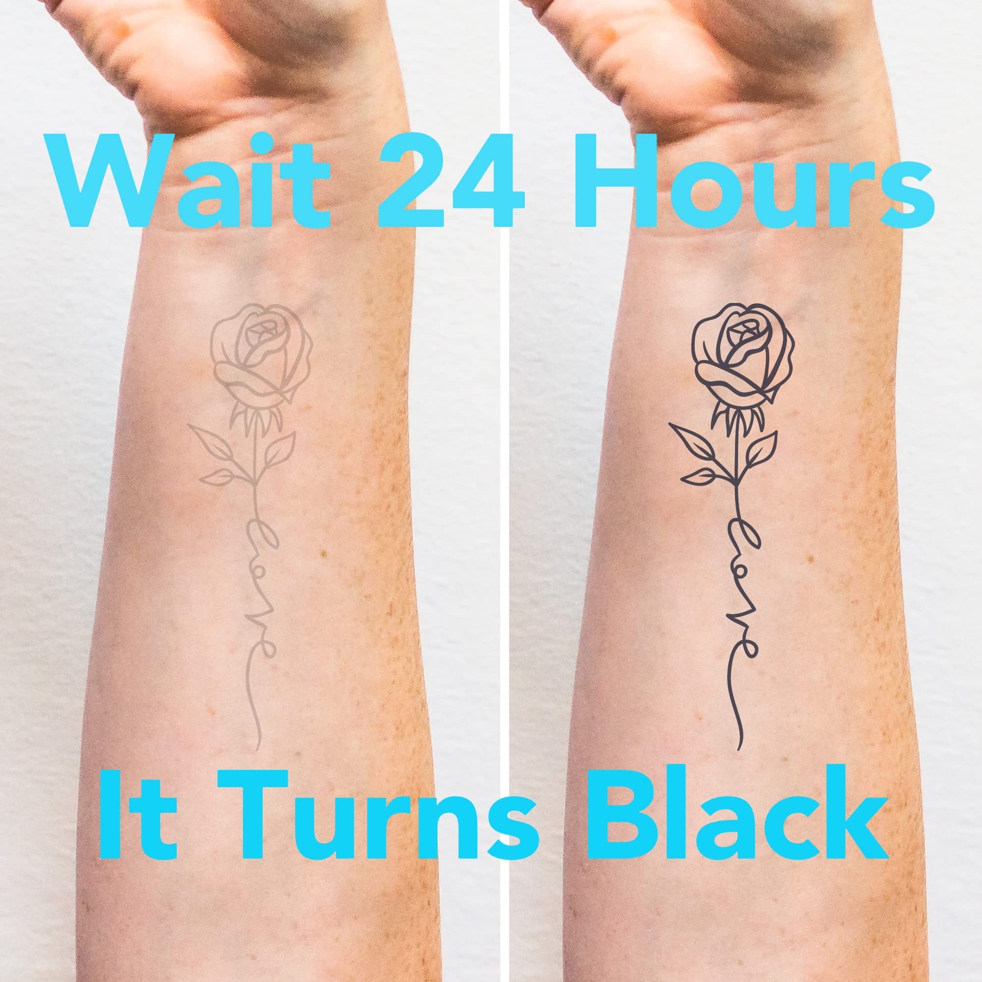 5X2Y Tattoo Tech color develops 24 hours after application