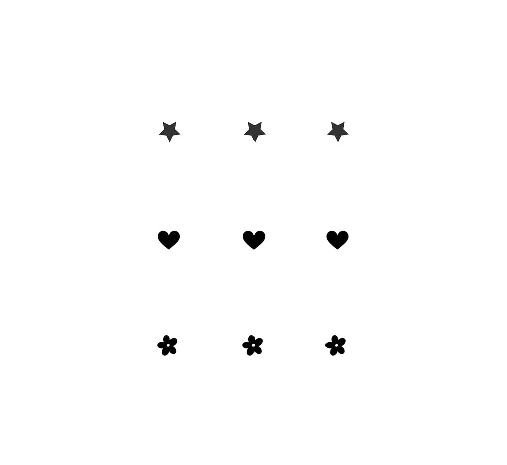 5X2Y Tattoo Tech tiny heart star on wrist demonstrates waterproof durability