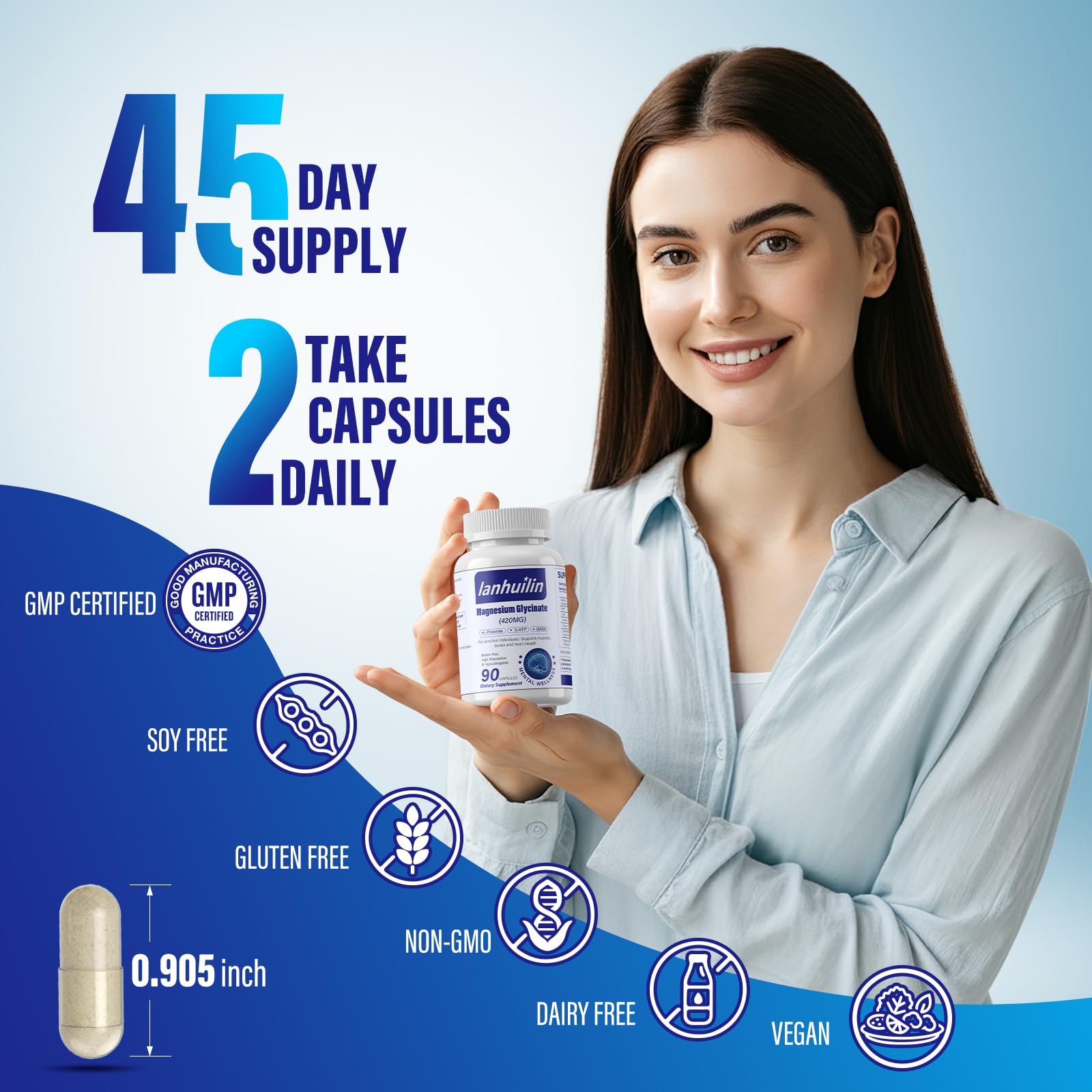 90-capsule bottle ready for use