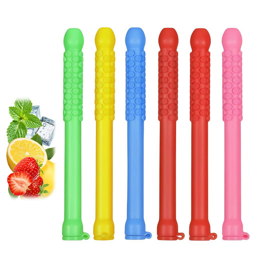 Six-pack chewable breather sticks with Pure Lock flavor