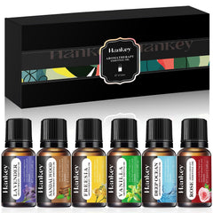 Six-piece fragrance essential oils set in a gift-ready box