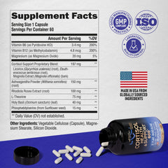 60 capsules per bottle packaging