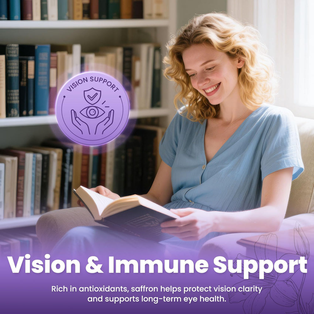 60 vegan and gluten-free saffron capsules