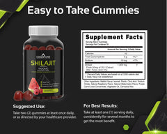 60-count bottle of Shilajit gummies