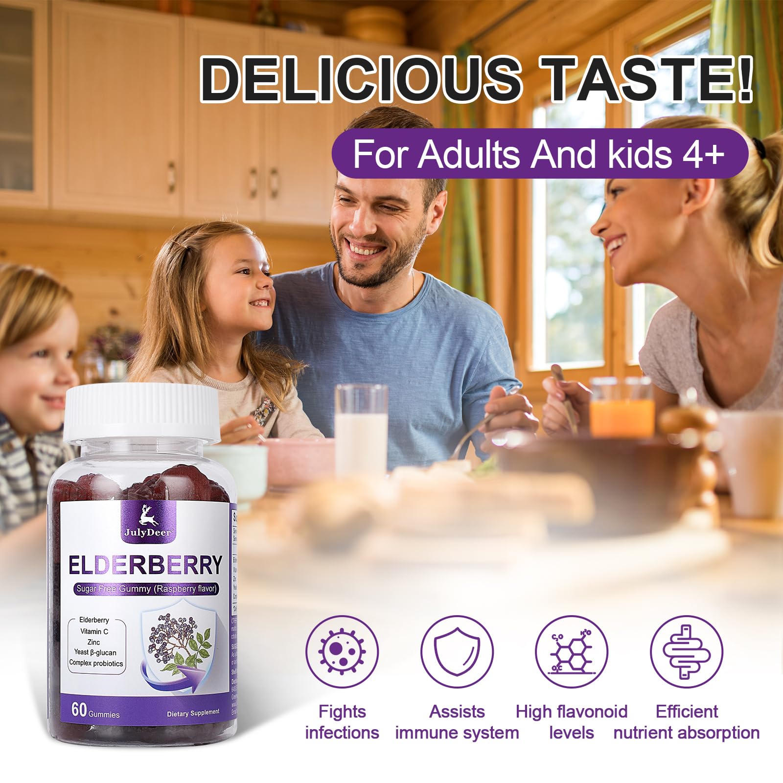 Gummies packaged for on-the-go daily immune support